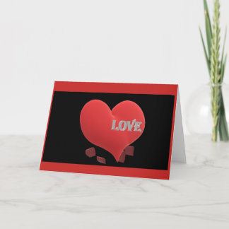 Greeting Card 'Love" Blank Inside
