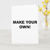 GREETING CARD - MAKE YOUR OWN! (Yellow Flower)