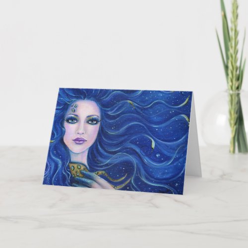 GREETING CARD MERMAID OCTOPUS