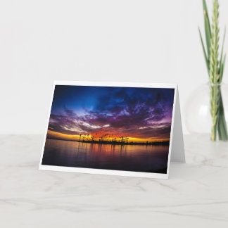 Greeting Card - Mission Bay Rainbow Sunset