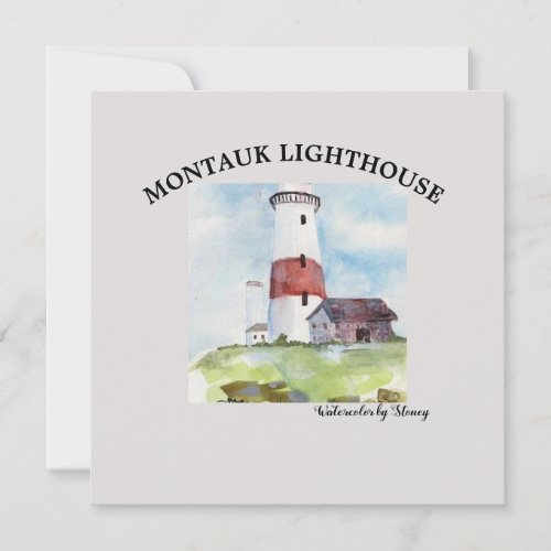 GREETING CARD _ MONTAUK LIGHTHOUSE