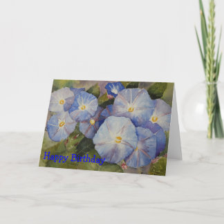 GREETING CARD - Morning Glory Watercolour