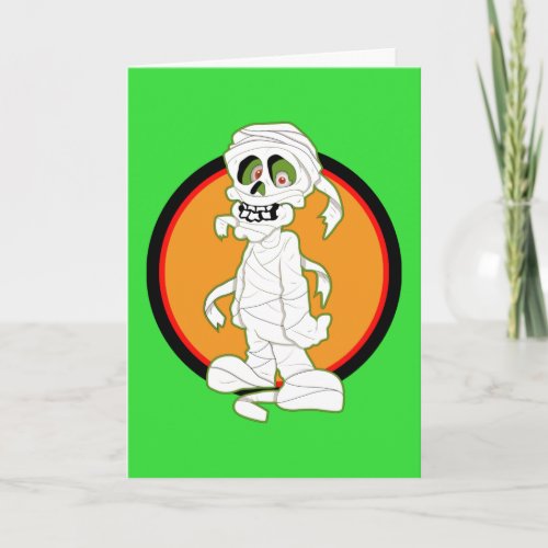 Greeting Card _ Mummy_On_Green