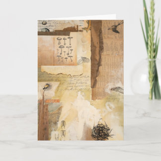 Greeting Card- Nature Ephemera: Flycatcher Fossil Card