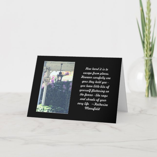 GREETING CARD, NEW HOME, PHOTOGRAPHY + QUOTE CARD (Front)