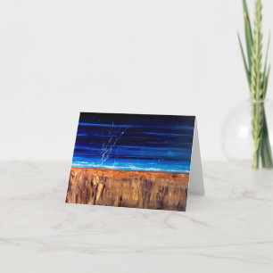 Greeting Card/Note Card-Healing Colors-BLUE Card