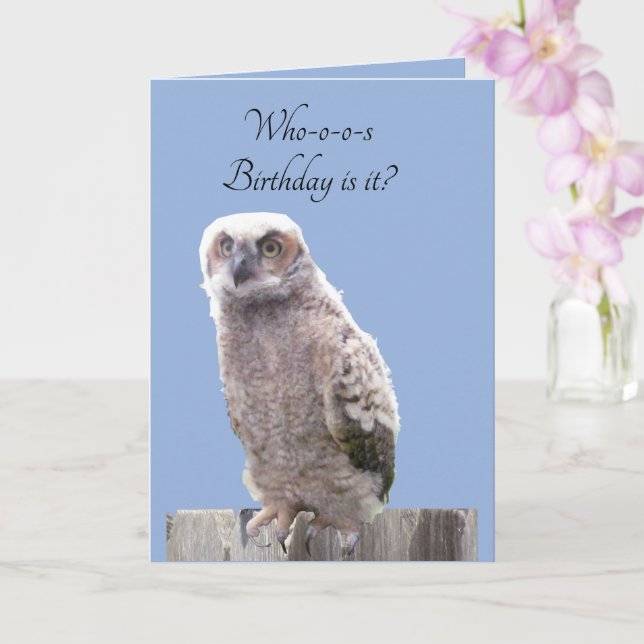 PRINTABLE Owl Greeting Card Birthday Card Cute Card, Printable - View #10