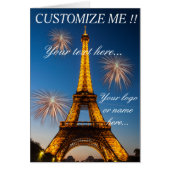 Greeting card Paris - Tour Eiffel #1 (Front)