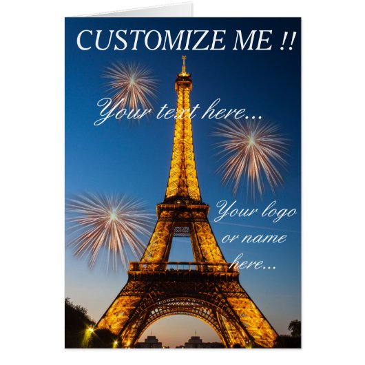 Greeting card Paris - Tour Eiffel #1 (Front)