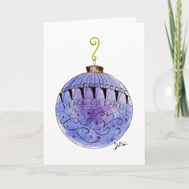 Greeting Card - Peace on Earth Ornament (Front)