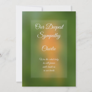 Greeting card personalized Sympathy card