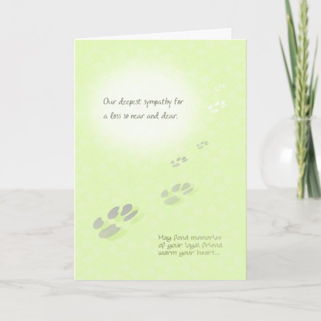 Greeting Card - Pet Loss (Front)