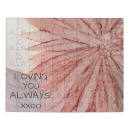 Greeting Card Pretty in Pink Jigsaw Puzzle