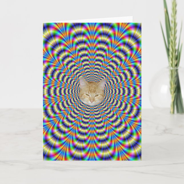 Greeting Card  Psychedelic Ringed Pulse (Front)