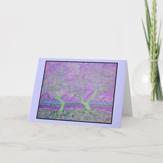 Greeting Card -Purple Valley (Front)