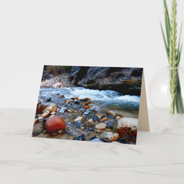 Greeting Card, Red Rock, Blank Inside Card (Front)