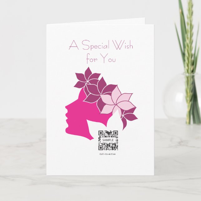 Greeting Card Template Aphrodite Spa & Boutique (Front)