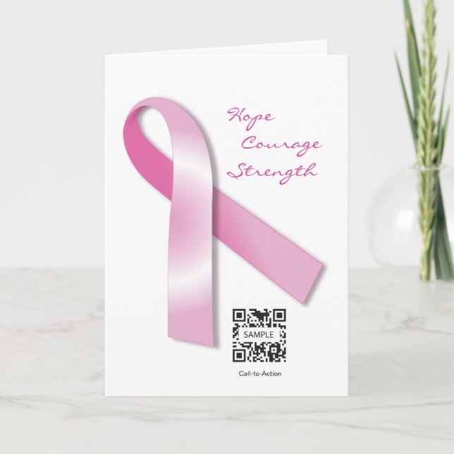 Greeting Card Template Breast Cancer Awareness (Front)