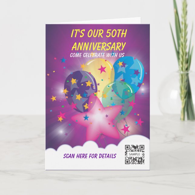 Greeting Card Template Celebration (Front)