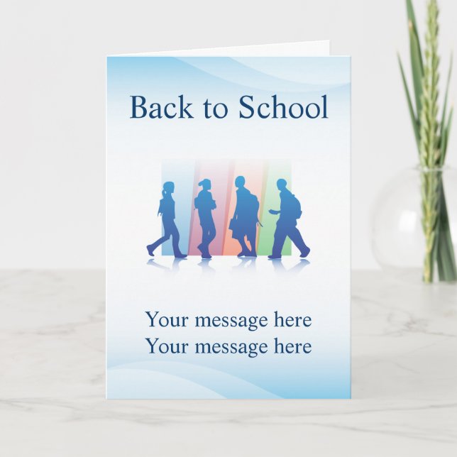 Greeting Card Template Elementary Education (Front)
