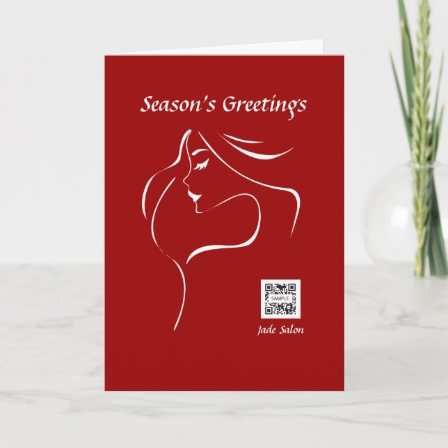 Greeting Card Template Hair Salon (Front)