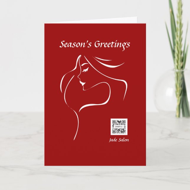Greeting Card Template Hair Salon (Front)