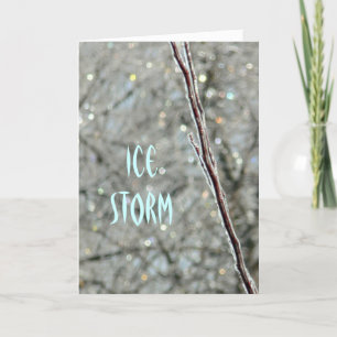 Greeting Card, "THE ICE STORM CAME" (PHOTOGRAPHY) Card