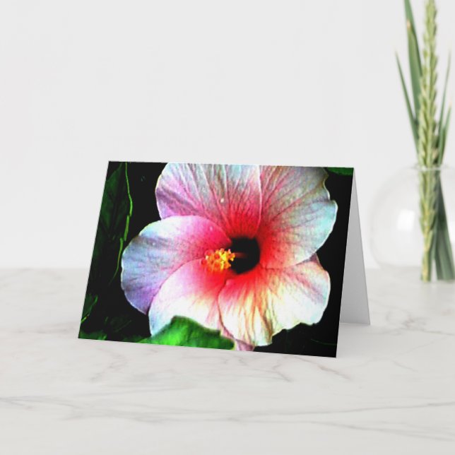 GREETING CARD The MUSEUM Zazzle Gifts Hibiscus 72 (Front)
