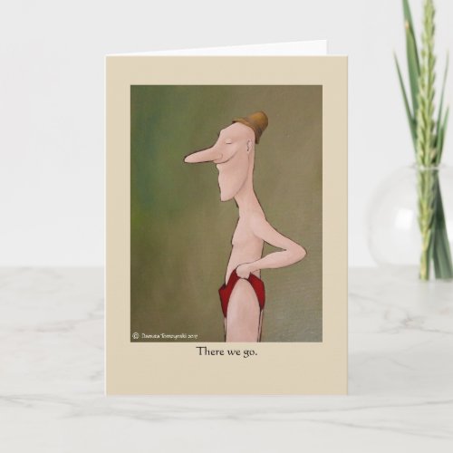 Greeting Card There We Go by Danuta Tomzynski