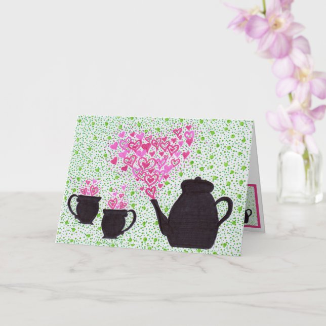 Greeting Card - Valentine Tea (Orchid)