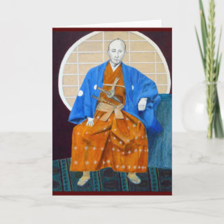 Greeting Card w/ Samurai Warrior orig. art