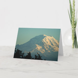 Greeting Card: Winter Mt. Rainier Card
