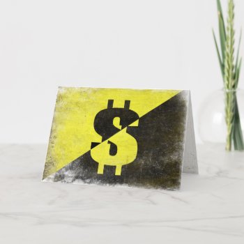 Greeting Card With Cool Anarcho-capitalist Flag by cardland at Zazzle