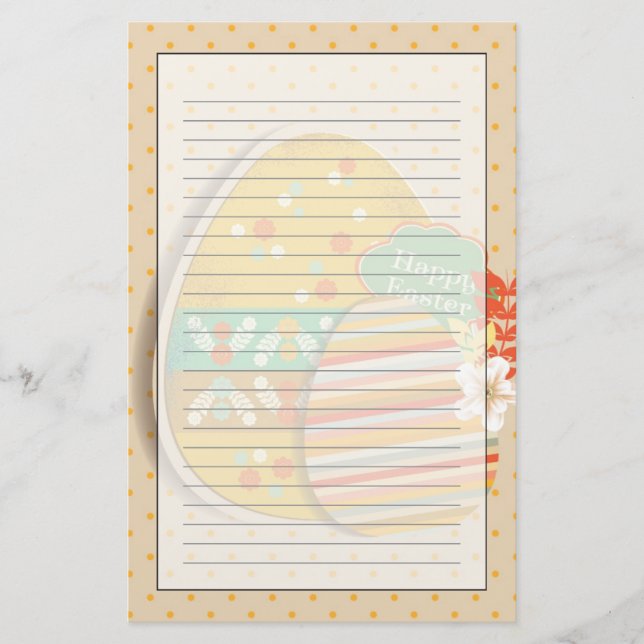 Greeting card with Easter egg symbol (Front)