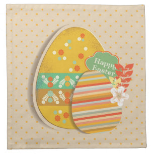 Greeting card with Easter egg symbol Napkin