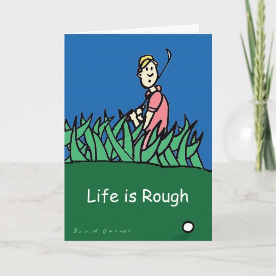 Greeting card with golf illustration and quote | Zazzle.com