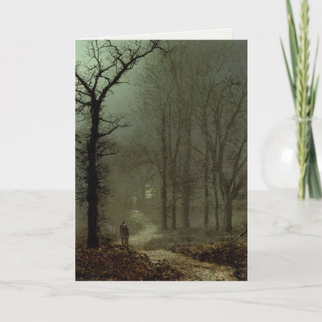 Greeting Card With John Atkinson Grimshaw Painting (Front)