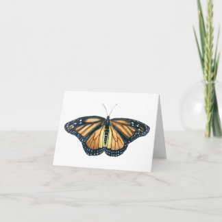 Greeting Card with Monarch butterfly design