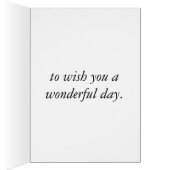 Greeting card with photo of cat that is stretched (Inside (Right))