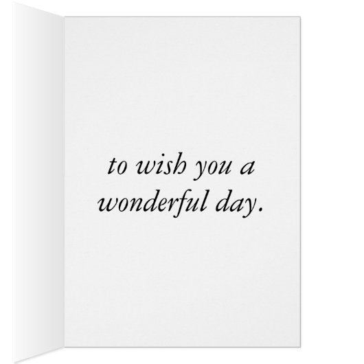 Greeting card with photo of cat that is stretched (Inside (Right))