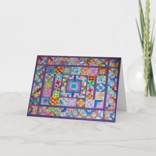 Greeting Card with Photo of Handmade Quilt