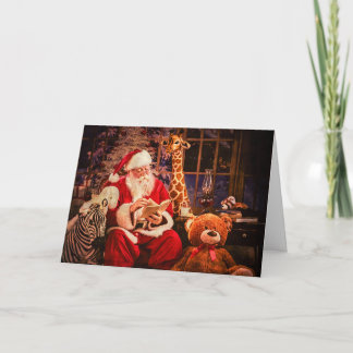 Greeting Card with Santa Claus
