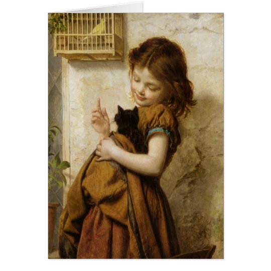 Greeting Card With Sophie G. Anderson Painting