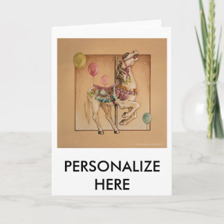 Greeting Cards - Happy Horse Carousel