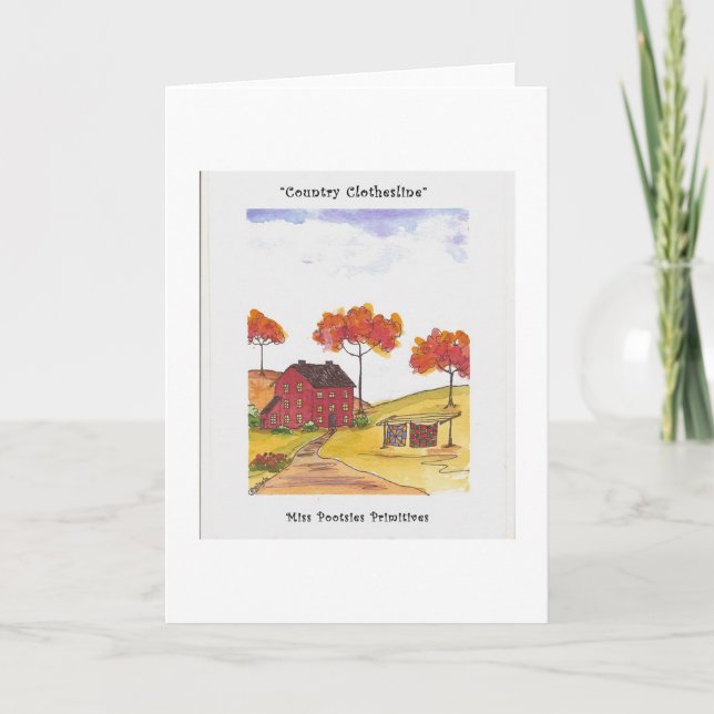Greeting Cards Original Watercolor Painting print (Front)