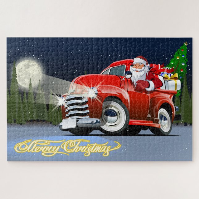 Greeting Christmas Card Jigsaw Puzzle (Horizontal)