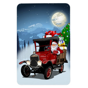 Greeting Christmas Card Magnet