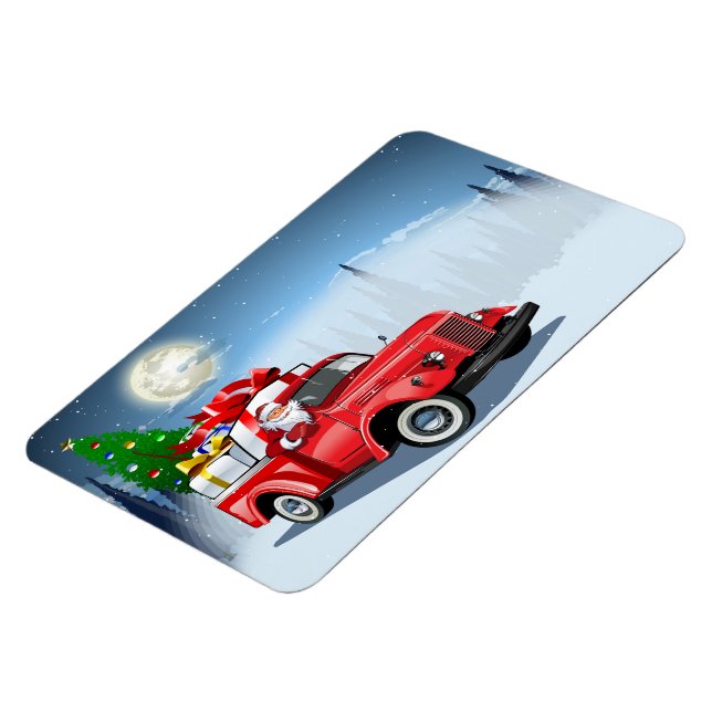 Greeting Christmas Card Magnet (Left Side)