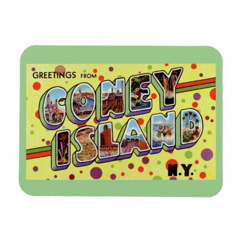 Greeting From CONEY ISLAND New York  Magnet