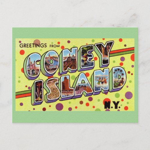 Greeting From CONEY ISLAND New York Postcard